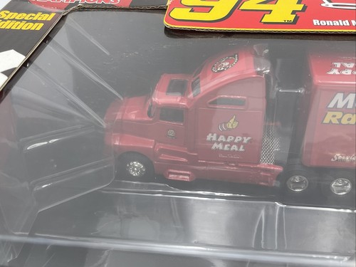 Bill Elliott McDonald's NASCAR Transporter & Gold Car Truck Trailer Set Vintage - Picture 4 of 11
