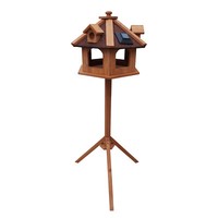 Toboli Vogelfutterhaus StäNder Vogelhaus Futterstation VogelhäUschen Tannenholz