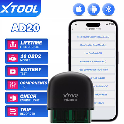 XTOOL AD20 KFZ OBD2 Diagnosegerät Bluetooth Scanner Codeleser Kostenlose Upgrade