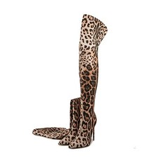 Pointed Toe Womens Over The Knee High Boots High Stiletto Heel Back Zipper Shoes
