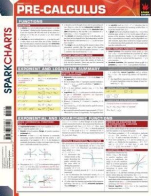 Pre-calculus; Sparknotes Sparkcharts - paperback, 1586636227, SparkNotes, new