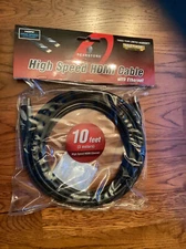 Pearstone Standard Series HDMI to HDMI High-Speed Ethernet Cable - Black, 10'