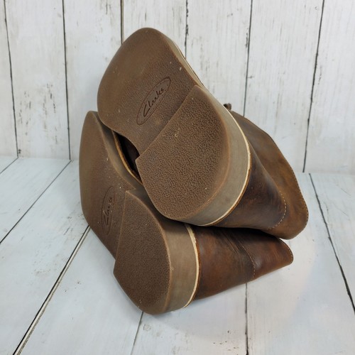 Clarks Bushacre 2 Chukka Desert Leather Boots 15522 Ankle High Mens Shoe Sz 10.5 - Picture 5 of 14