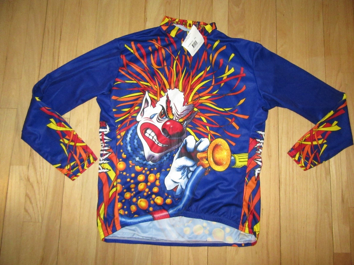 19V/NWT PRIMAL WEAR MEN'S CYCLING JERSEY/GEARS OF A CLOWN/LONG SLEEVE/SIZE  2XL!