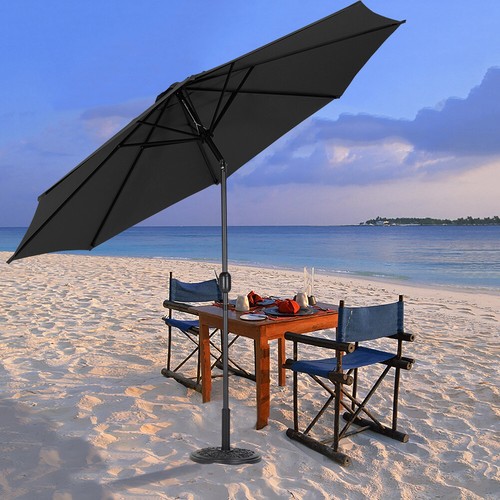 XLarge Shade 3M Round Garden Patio Sun Parasol Outdoor Umbrella With Crank Tilt - Picture 38 of 58