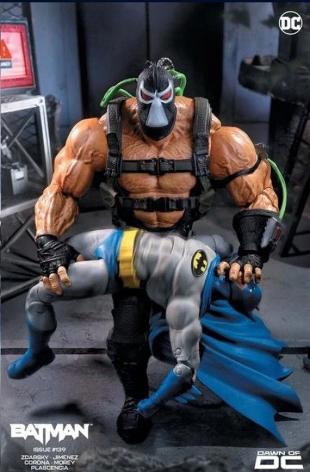 IN HAND DC Multiverse McFarlane Batman vs Bane Knightfall Figure Two Pack New - Image 2 of 3