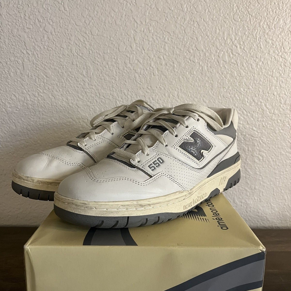 【ムニエル】速達 New Balance Aimé Leon Dore x 550 Evergreen - Size 8 D - (BB550ALD