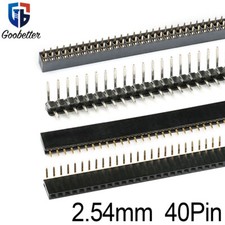 Single/Double Row Male 40 Pin 2.54mm Breakable Pin Header Connector Strip Bend