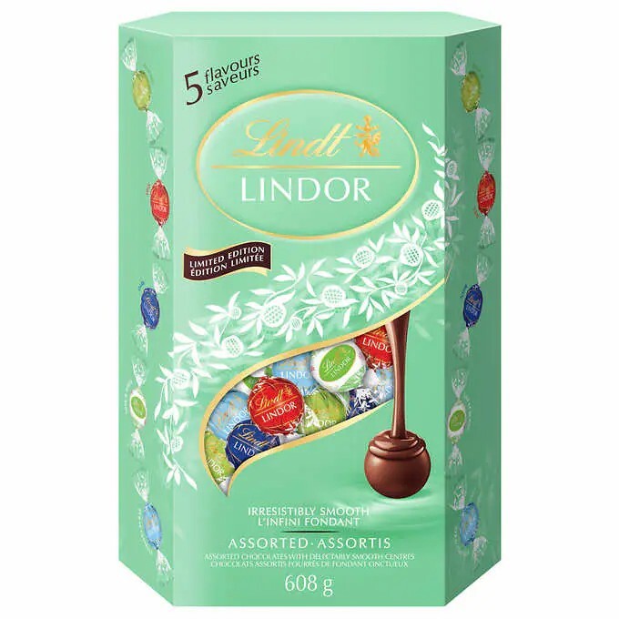2 × Lindt Lindor Spring Assorted Chocolate Truffles Cornet, 608g