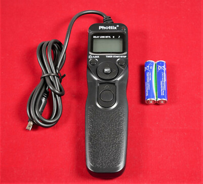 Remote Switch Fernauslöser mit LCD & Timer für Nikon (wie TN-2) 85 cm   TR-90