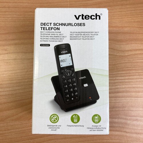 Telefono cordless VTech CS2000, modalità ECO+, telefono fisso, nero. 542956 - Zdjęcie 6 z 7