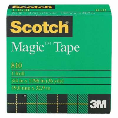 (144)-3M Scotch 3/4 In. x 1296 In. Magic Transparent Tape Refill 