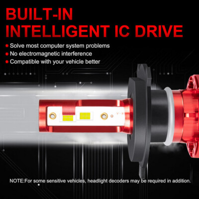 For Freightliner MT-35 MT-45 MT-55 Step Van 5x7 7x6 LED Headlight Hi/Lo DRL – DOT Approved, 6500K