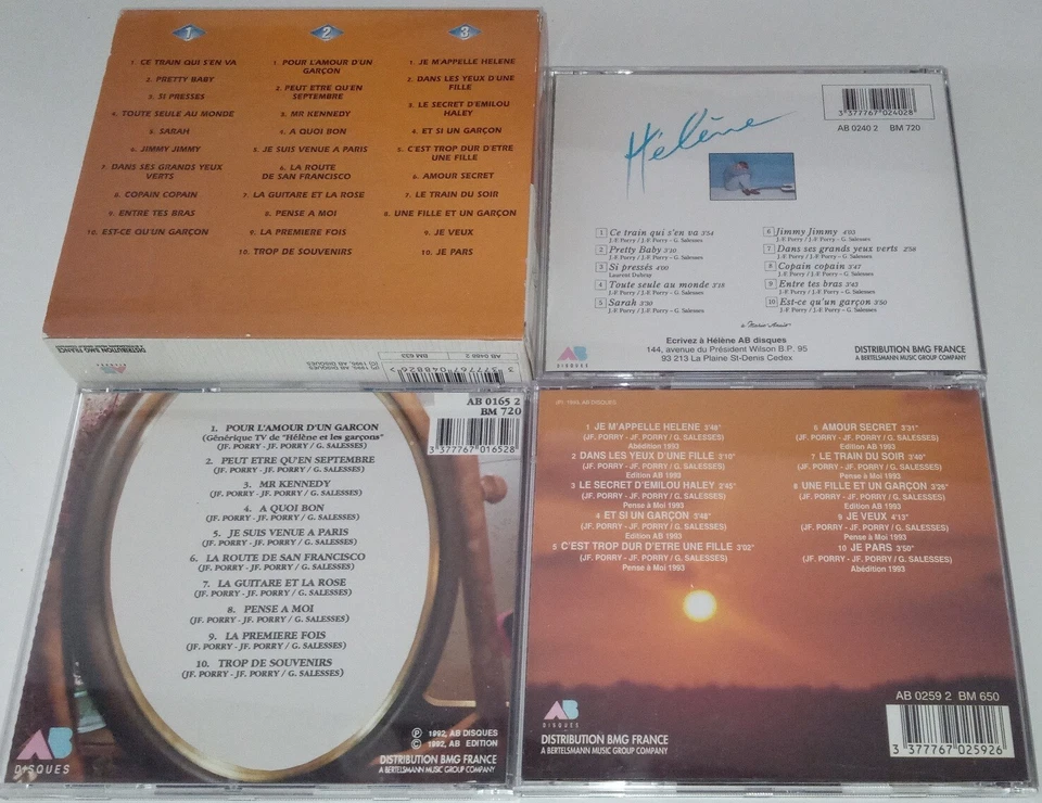 HELENE ROLLES TRES RARE COFFRET 3 CD DISQUES AB LABEL DOROTHEE - Image 2 of 4