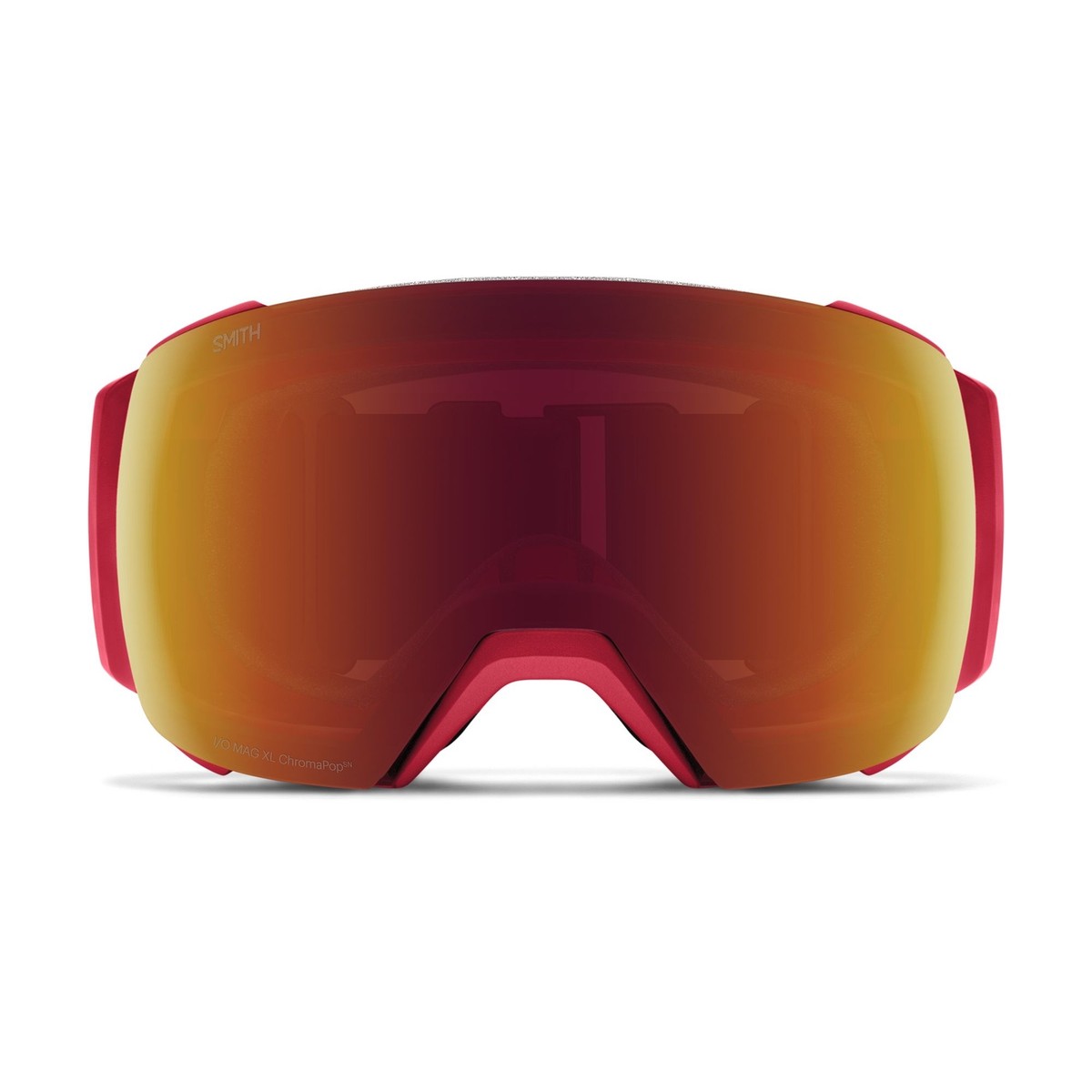 SMITH I/O Mag XL ChromaPop Sun Red レンズ Smith I/O Mag XL Snow Goggles, Crimson Frame, ChromaPop Sun