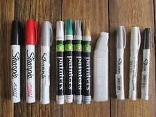 NEW and Used Lot Paint Markers Elmer's Painters Oil Sharpie Refill Ink Copic