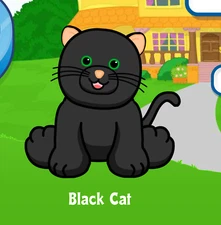 Webkinz Black Cat Virtual PET Adoption Code Only Messaged Webkinz Black Cat Code