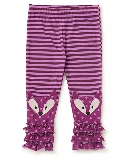 Baby Matilda Jane Purple Dot Leggings Friendly Face Fox 18 24