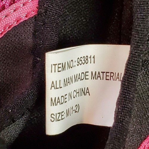 Aqua Shoes Size M (1-2) Black/Pink - Picture 4 of 5