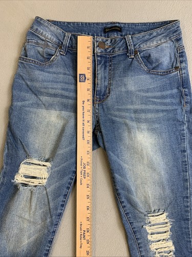 Catherine Malandrino Jeans Women’s Size 6 Blue Denim Pants Distressed Knees - 第 10/22 張圖片