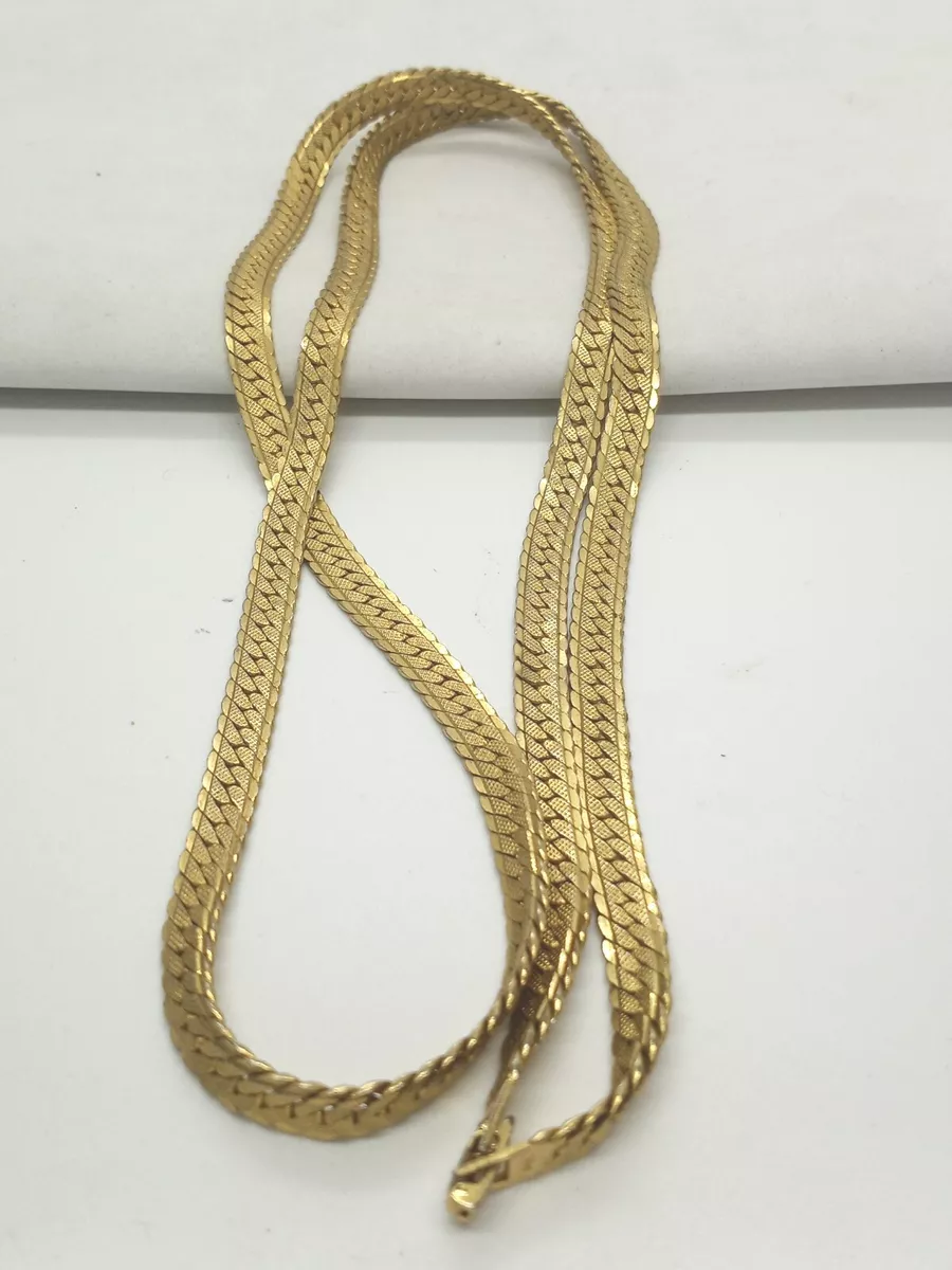 Large herringbone shop necklace