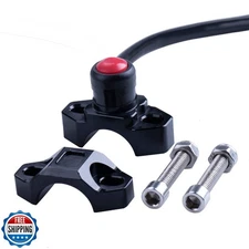 ORAEVY CNC Universal Motorcycle Engine Stop Start Kill Switch Button with Mou