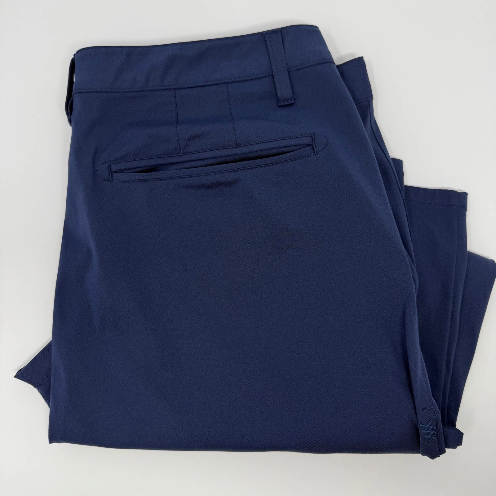 Rhone Commuter Pants Navy Blue Mens Size 36x28 Athletic Fit Stretch Performance