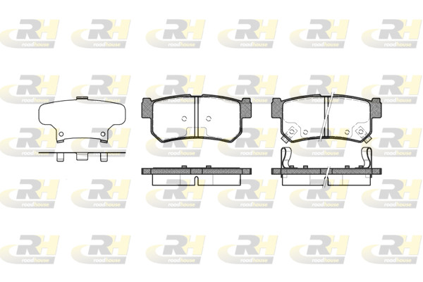 Roadhouse BremsbeläGe BremsklöTze Hinten FüR Ssangyong Rexton W Gab_ 2.7 Xdi-image