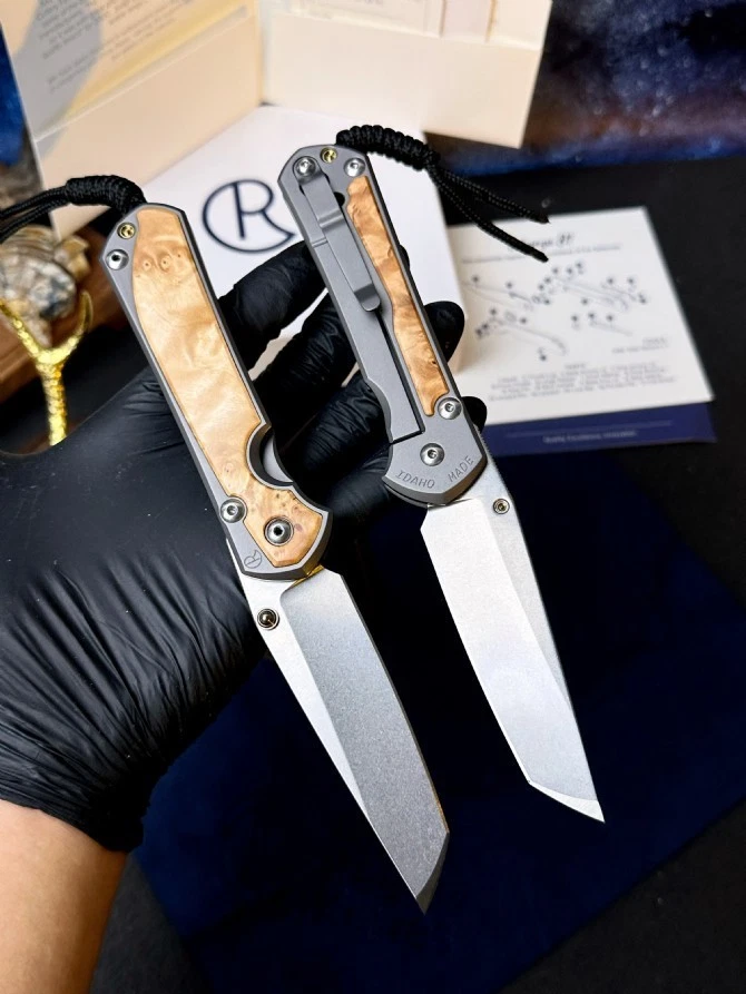 Cuchillo plegable Chris Reeve - Dasha [Sebenza 31 Magnacut] EDC para exteriores Foto 3 de 4