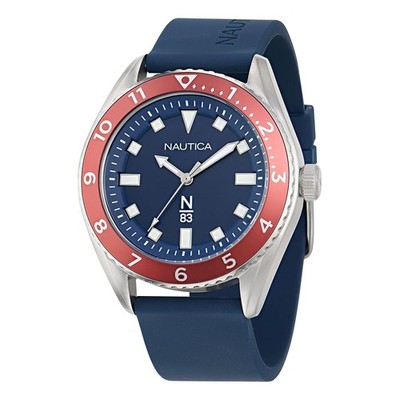Nautica Men's FINN World Quartz Blue Dial 44mm Watch NAPFWF404