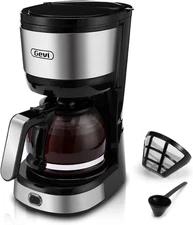 4-Cup Coffee Maker with Auto-Shut Off, Small Drip Coffeemaker Super Automatic Es