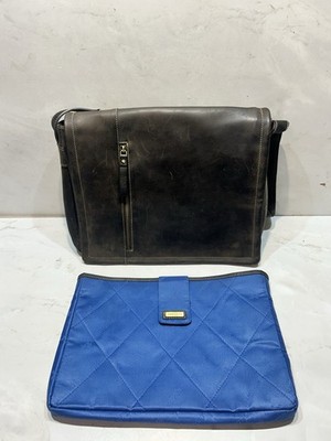 Visconti London Vintage Ledertasche Messenger Bag Laptop Aktentasche im Used-Look hellbraun