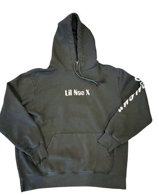 Lil Nas X Hoodie Sad Cowboy 7 EP MONTERO Black Pullover Mens M L
