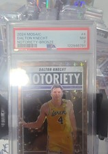 2024-25 Panini Mosaic - Notoriety Dalton Knecht #4 Bronze Mosaic Prizm /75 (RC)