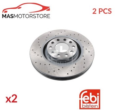 BREMSSCHEIBEN SATZ PAAR VORNE FEBI BILSTEIN 44121 2PCS P FÜR AUDI A4,B7