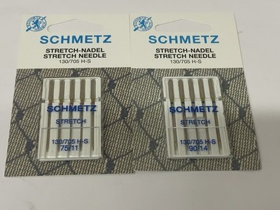 10 Stretch Nadeln- Nähmaschinen Nadeln Stärke 75-90 Schmetz Flachkolben Nadel