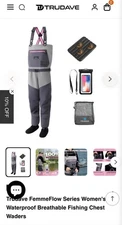 TRUDAVE Fishing Waders, Waterproof Chest Waders for Women - SIZE XS Extra Small