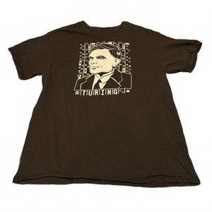 Alan Turing Computer Science Graphic T Shirt Delta Pro Weight Black L