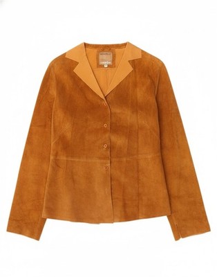 CONBIPEL Damen Wildlederjacke IT 44 mittelbraun Leder DS06