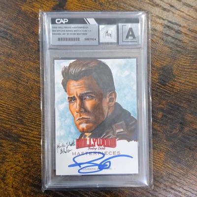 2028 Hollywood Masterpieces Ben Affleck Autogramm Sketch Card 1/1 Original