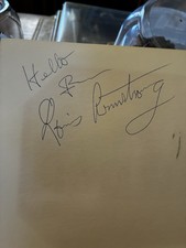 LOUIS ARMSTRONG AUTOGRAPH GENUINE 1967 NICE