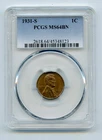 "Semi Key Date" 1931-S Lincoln Wheat Cent 1c PCGS MS64 BN