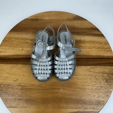 Little Girls Mini Melissa Possession Gray Jelly Fisherman Sandals Size 12 C GUC
