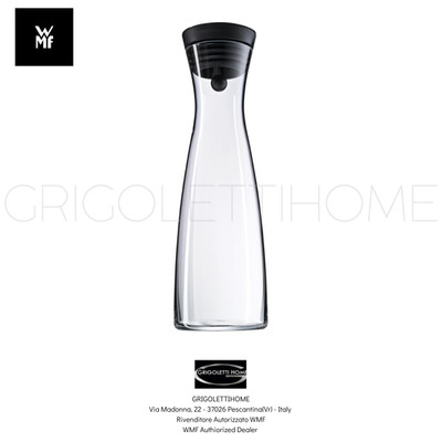 WMF - Karaffe Basic transparent - 1,0 Liter h cm 30,5 - Deckel schwarz