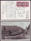 q9550/ South Africa Postcard Cover to Germany 1936 (w/Bus Terminal Cape Town)