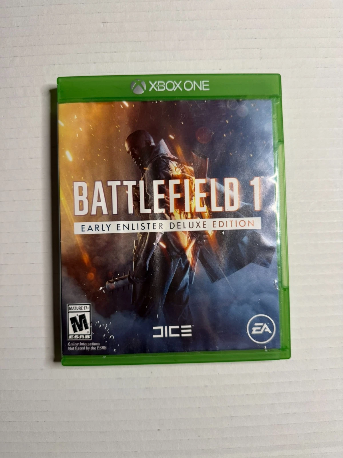 Battlefield 1 Early Enlisters Deluxe Edition - Xbox One - Disc, Case, and Manual
