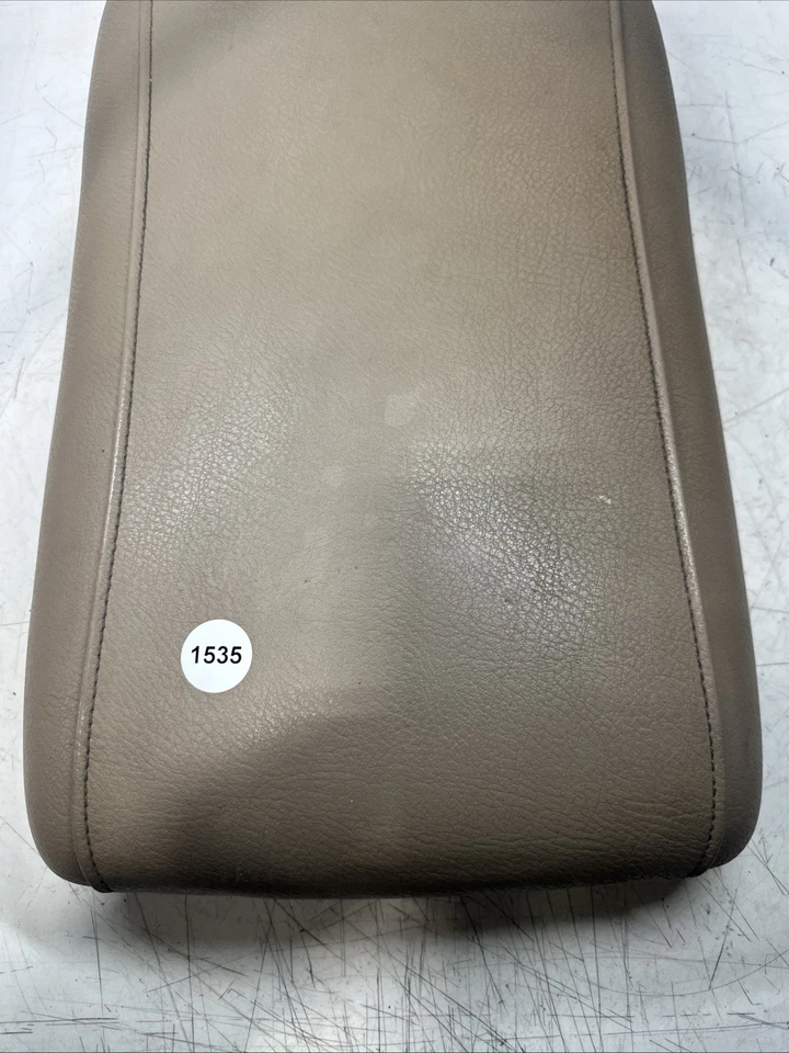 Ford Expedition 2003-2006 beige consola central cuero reposabrazos tapa OEM Foto 2 de 4