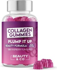 Collagen Gummies - Plump it up Raspberry-120 High Strenght Marine Collagen Gummi