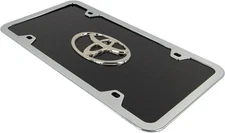 Au-Tomotive Gold Inc. Officially Licensed Chrome Logo on Black Acrylic License