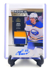 2022-23 UD SP Game Used Owen Power Inked Rookie Sweaters Patch Auto /25 RS-OP